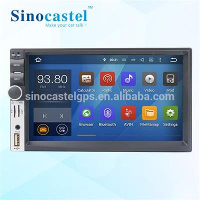 Quad Core 7 INCH 1024*600 2 Din Android 5.1.1 Car Audio Stereo Radio With GPS TV 3G WiFi Universal GPS Navigation Head Unit