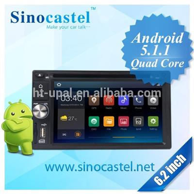 6.2 inch double din android car gps navigation with mirror link for universal cars