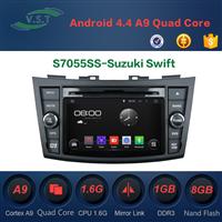 Quad Core Android 4.4.4 bluetooth GPS navigation head unit radio car Audio dvd for Suzuki Swift