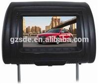 Car lcd monitor headrest monitor with hd/usb/dvd