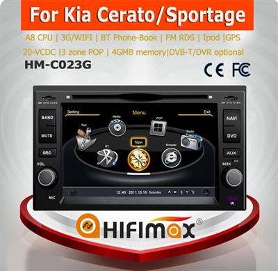 Hifimax car audio navigation for KIA SORENTO (2002-2009) /car radio for kia sorento dvd gps navigation radio tv bluetooth system