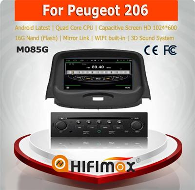 Hifimax S160 Android 4.4.4 car pc for Peugeot 206 android car dvd with android 16GB hard disk