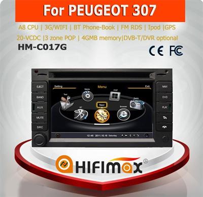 Hifimax touch screen car radio for peugeot 307/207 car multimedia player for peugeot 307 with peugeot 307 accessories