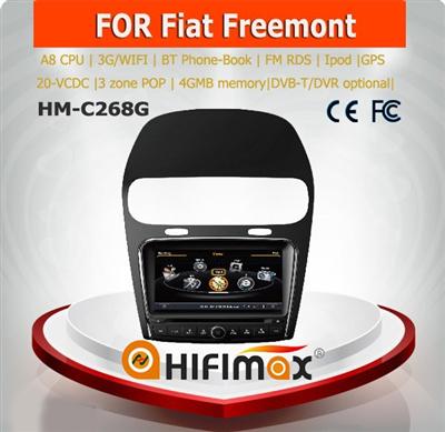 Hifimax car navigation for Fiat Freemont car radio for fiat freemont WITH A8 CHIPSET 1080P V-20DISC WIFI 3G INTERNET DVR