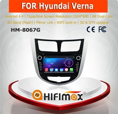 HIFIMAX Android 5.1.1 car dvd player for HYUNDAI Verna Accent Solaris 2011-2012