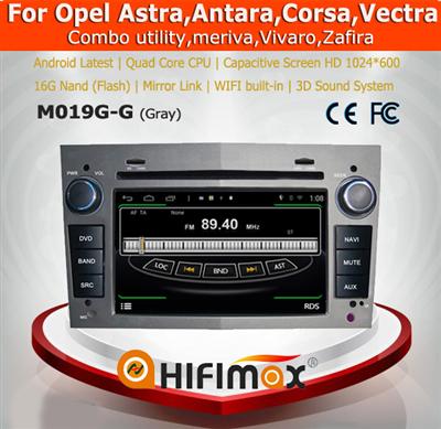 HIFIMAX Android 4.4.4 car dvd player opel vectra car gps navigation system for opel vectra A/vectra B/vectra C radio (grey)