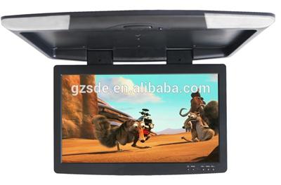 14.5inch flip down car monitor lcd monitor with av input lcd tv