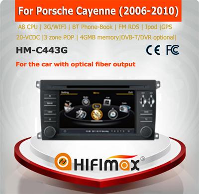 Hifimax double din car dvd for Porsche Cayenne (2006-2010) car dvd gps/Peugeot 406 2013 car gps navigation