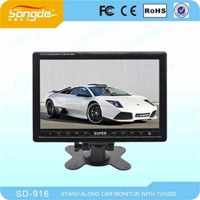 Portable Flat Screen China Small 10 inch tft lcd car tv monitor