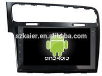 10 inch touch screen android 4.2 OBD TPMS car media player for Volkswagen Golf 7 with GPS/Bluetooth/TV/3G/WIFI