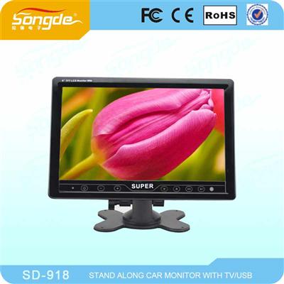 Portable Flat Screen China Small auto monitor 9