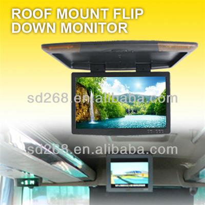 Special 15 Inch Roof Mounted Car Lcd Monitor For Seatback Entertainment System