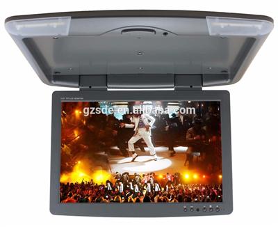 15.5inch bus monitor 24v flip down car lcd monitor