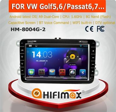 HIFIMAX Android 4.4.4 car car dvd navigation for volkswagen VW passat B5 B6 B7 with bulit-in wifi & mirror link