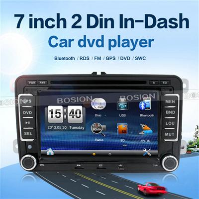 China 2 Din 7 inch Radio Video Universal Car DVD Player for VW Tiguan