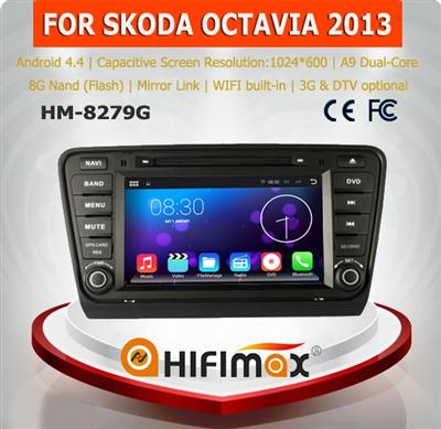 Android Car DVD Player for Skoda Octavia 2014 Android 4.4.4 OS