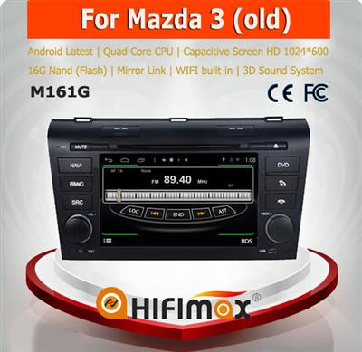 HIFIMAX Android 4.4.4 touch screen car radio for mazda 3 multimedia dvd player/Mazda 3 factory gps navigation system