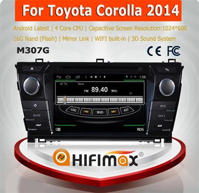 HIFIMAX Android 4.4.4 for toyota corolla 2014 multimedia navigation system/for toyota corolla accessories