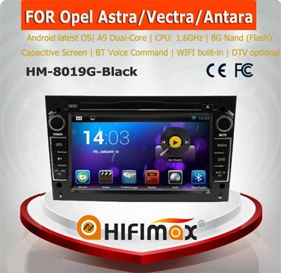 HIFIMAX Android 4.4.4 car radio dvd gps navigation system for OPEL Astra/Antara/Vectra/Corsa/Zafira (black color)