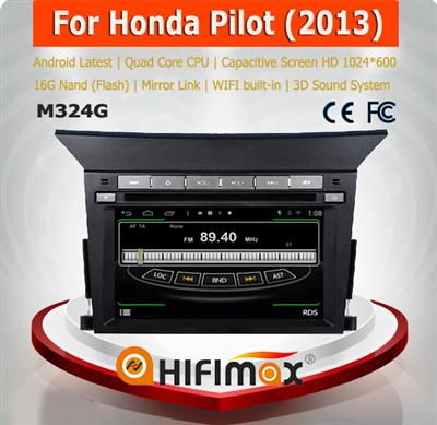 HIFIMAX Android 4.4.4 car dvd player for Honda Pilot WITH Capacitive screen 1080P 16GB WIFI 3G INTERNET DVR