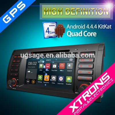 Android 4.4.4 Kitkat Quad-Core Car DVD Player with Screen Mirroring Function &OBD2 7" touch screen car stereo for BMW E53