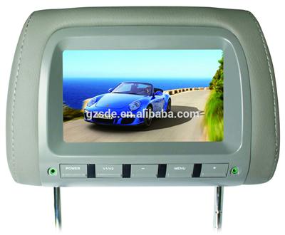 7 universal car headrest led monitor with AV