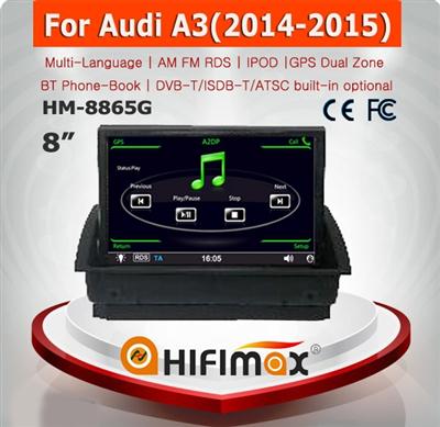 HIFIMAX touch screen Car radio For Audi A3 2014-2015 Car dvd player gps Car Multimedia Player