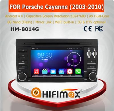 HIFIMAX Android 5.1.1 car radio dvd gps navigation system for Porsche Cayenne WITH Capacitive screen+HD1024*600 Resolution