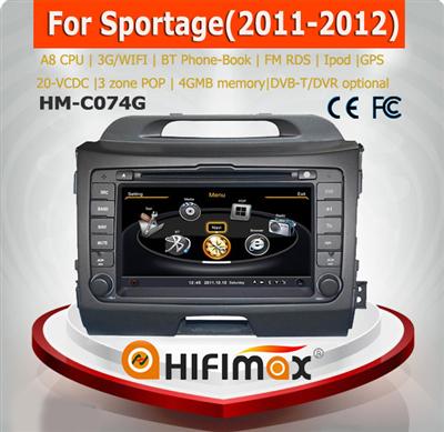 Hifimax car gps for kia sportage car dvd gps 2 din car audio system for korea kia sportage 2011