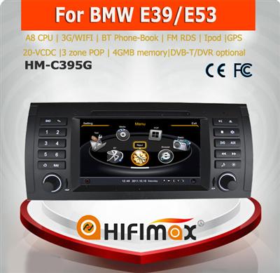 Hifimax car audio system FOR BMW 5 series E39 navigation dvd monitor