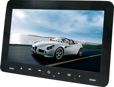 9" car headrest monitor lcd monitor with dvd player