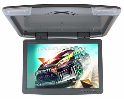 15.5inch motorized flip-down car lcd monitor with av input