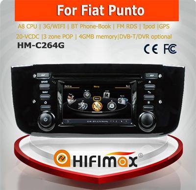 Hifimax car dvd gps navigation system FOR Fiat Punto/ car radio for fiat punto / fiat punto car multimedia gps