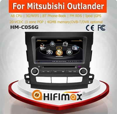 Hifimax car dvd player for mitsubishi outlander/car radio audio stereo navigation system FOR MITSUBISHI OUTLANDER 2006-2011