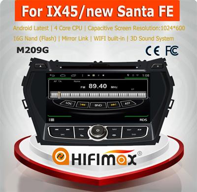 HIFIMAX Android 4.4.4 hyundai santa fe car radio dvd gps navigation system/hyundai santa fe car radio/hyundai santa fe dvd gps