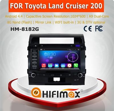 HIFIMAX New Quad-core Android 5.1.1 car dvd player for Toyota Land Cruiser 200 car dvd gps car radio bluetooth wifi 3G internet