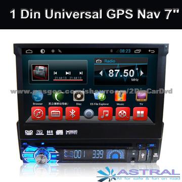 1 Din Universal Car DVD Player Radio GPS Factory Android 7 Inch Capacitive Touch Screen