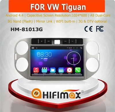 HIFIMAX Android 5.1.1 car dvd player for VW Tiguan WITH Capacitive screen 1080P 16G ROM WIFI 3G