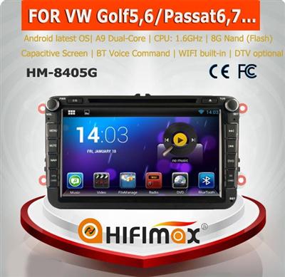 HIFIMAX Android 5.1.1 car radio dvd gps navigation system for VW jetta WITH Capacitive screen 1080P 8G ROM WIFI 3G