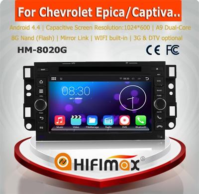 HIFIMAX 7'' Android 4.4.4 car dvd player for Holden Epica 2006-2011 high definition 1024*600 Radio Quad-core