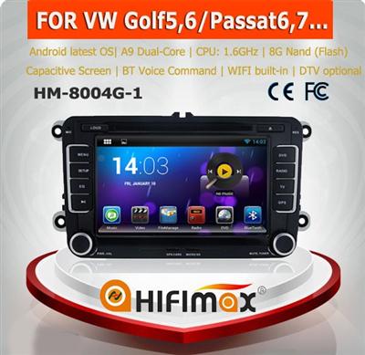 HIFIMAX Android 4.4.4 car dvd navigation for VW golf 6 car dvd system gps navigation