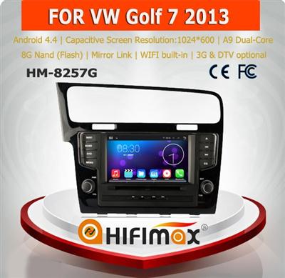 HIFIMAX Android 5.1.1 car gps navigation player for VW New Golf 7 2013 dab radio gps