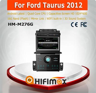 HIFIMAX Android 4.4.4 car multimedia for Ford Taurus 2012 with 4 Core CPU 16G Hard disk HD1024*600 capacitive screen