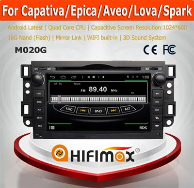 HIFIMAX Android 4.4.4 car radio dvd gps navigation for Chevrolet Capativa/Epica/Aveo WITH Capacitive screen 1024*600 Resolution