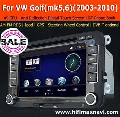 Hifimax A9 fast CPU VW Golf V car gps navigation system Volkswagen Golf 5 car radio gps VW golf 6 car multimedia player