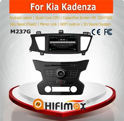 HIFIMAX Android 4.4.4 16GB Quad-core car dvd navigation radio auto dvd gps For Kia Kadenza gps