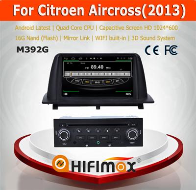 HIFIMAX Android 4.4.4 Citroen Aircross car stereo with gps navigation mp3 radio cd player car dvd player for Citroen Aircross