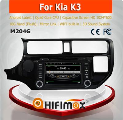 HIFIMAX Android 4.4.4 special car gps navigation system for Kia K3 dashboard auto radio dvd gps with car accessories