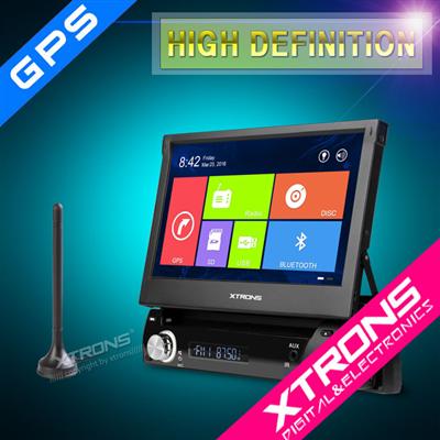 2016 Xtrons popular D712VGD 7inch 1din car radio with motorized detachable panel and Win 8 UI built in DVB-T