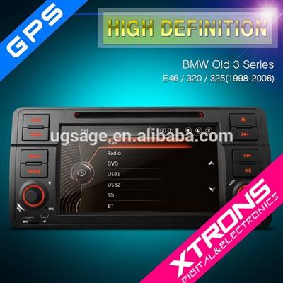 Xtrons PF7146BGT 7" 1080P Video HD Digital Touch Screen DVD Player with GPS Navigation for E46 BMW 3 Series